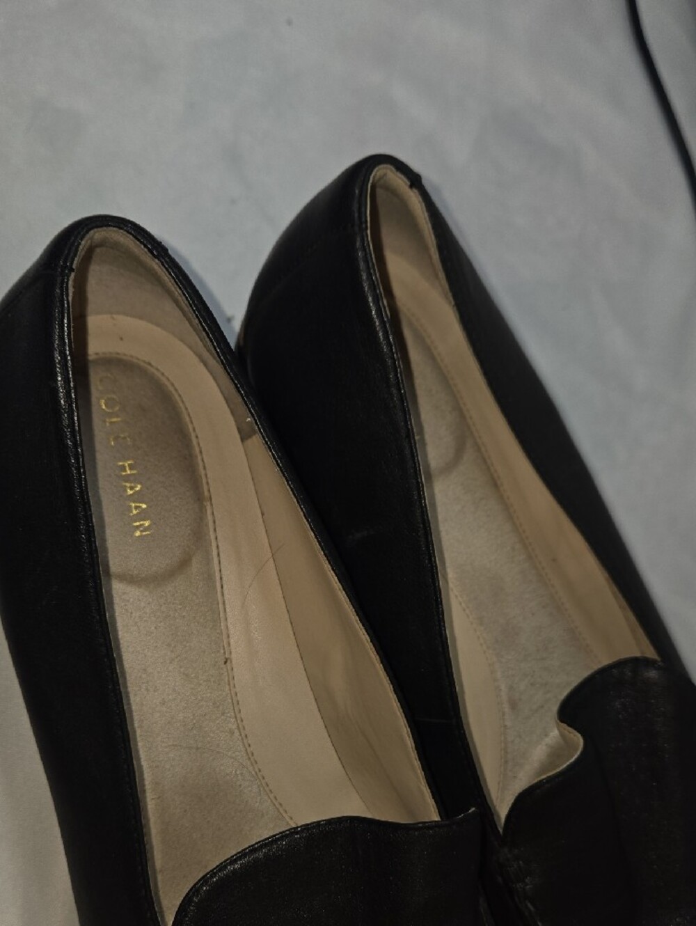 Cole Haan Black Leather Women’s Slip-On Loafers - Picture 6 of 8